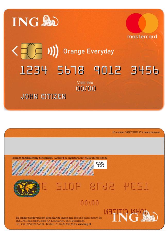 Netherlands ING Orange MasterCard